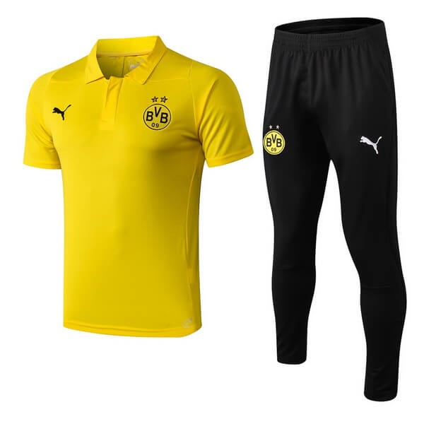 Polo Conjunto Completo Borussia Dortmund 2018-19 Amarillo Negro